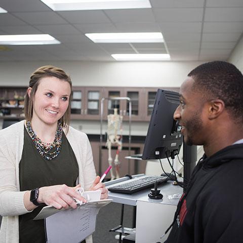 HHP student working with patient